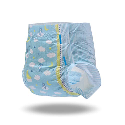 LittleForBig impresa adulto calzoncillos pañales adulto bebé amante del pañal ABDL 2 piezas-pequeños soñadores L