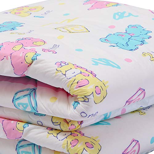 LittleForBig impresa adulto calzoncillos pañales adulto bebé amante del pañal ABDL 2 piezas-Vintage Baby M