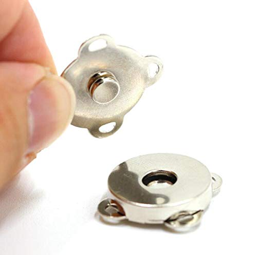 Liuer 40PCS Botónes Magneticos,Botón de Cierre Magnético Broches para Coser Artesanía Monederos Bolsos Ropa de Cuero(4 Colores,14mm)