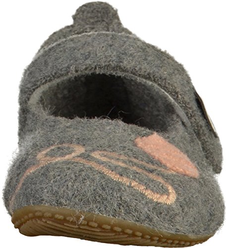 Living Kitzbühel Ballerina Appl. Katze, Zapatillas de Estar por casa, Gris 610, 26 EU