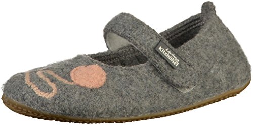 Living Kitzbühel Ballerina Appl. Katze, Zapatillas de Estar por casa, Gris 610, 26 EU