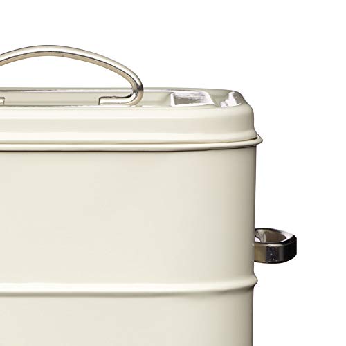Living Nostalgia KitchenCraft Caja para Jabón en Polvo de Lavadora 34 x 21.5 x 25 cm Beige