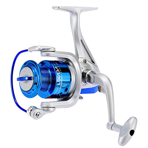 Lixada Carrete de Pesca Spinning 8BB Rodamientos de Bolas Intercambiable Mano Izquierda/Derecha Manija Plegable ST4000 5.1: 1