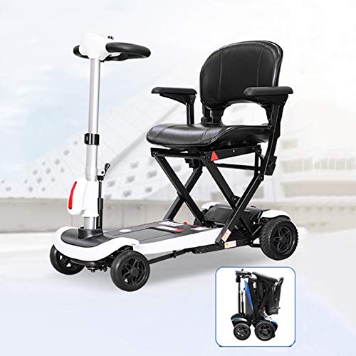 LIYIN Scooter de Movilidad - Scooter de Movilidad eléctrico Plegable automático - Scooter eléctrico Compacto y Ligero para Adultos, soporta 125 kg de Peso