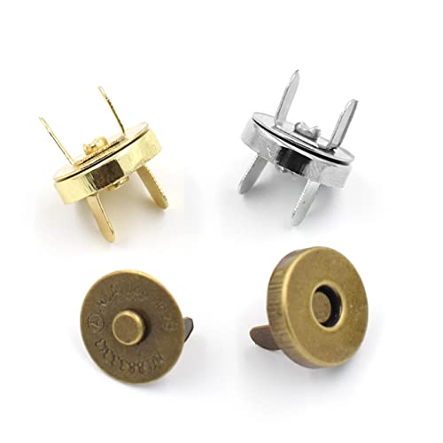 LJGYX Botones 10 Sets Botón de la Cartera 14 mm 18 mm Bolsas Botones Metal Snaps Class ambientales Espesamiento Automático Hebilla de adsorción Exquisito, Hermoso y versátil.