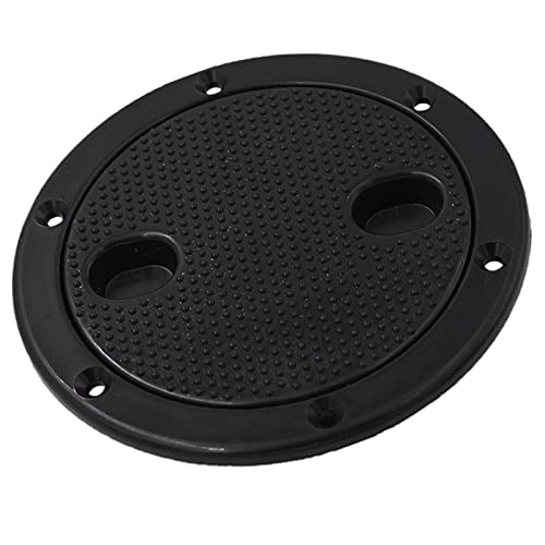 LJWXX Escotilla 2pcs Marine Boat RV Black 4"Acceso Acceso Cubierta DE Historia Terreno de Twist out Placa de Cubierta Robusto y Duradero