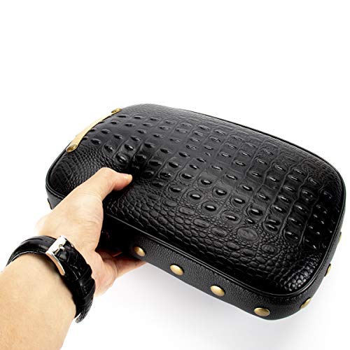 LKV Cojín trasero del asiento del pasajero del pilón de la motocicleta de 10.63 ″ con 8 ventosas de reemplazo para Harley Sportster 883 1200 Dyna Custom Chopper