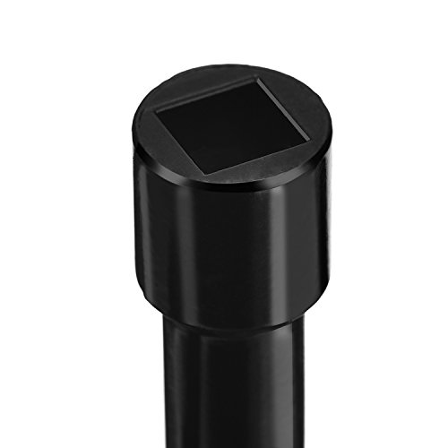 Llave de Utilidad Multifuncional 4-Puntas para Abrir Eléctrico Medidor de Gas y Agua Alacena Gabinete (Negro)
