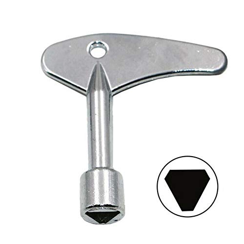 Llave triangular de 8 mm para ascensor eléctrico de emergencia con llave para triángulo interior