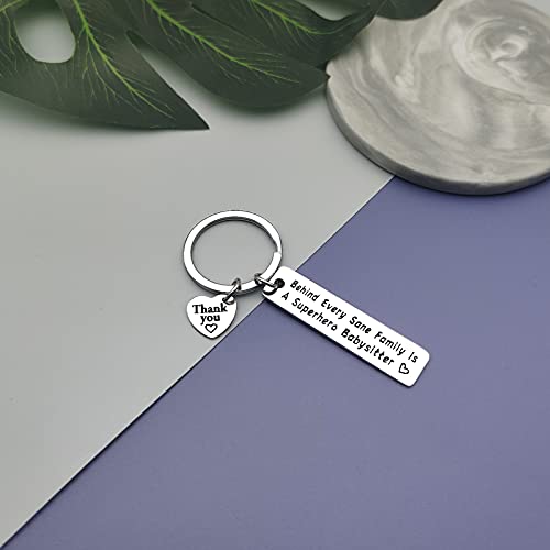 Llavero de regalo de niñera con diseño de la mejor niñera de la historia, regalo de la abuela de la niñera, regalo de agradecimiento, cuidador, regalo de jubilación de cumpleaños