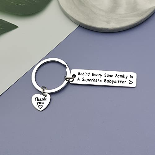 Llavero de regalo de niñera con diseño de la mejor niñera de la historia, regalo de la abuela de la niñera, regalo de agradecimiento, cuidador, regalo de jubilación de cumpleaños