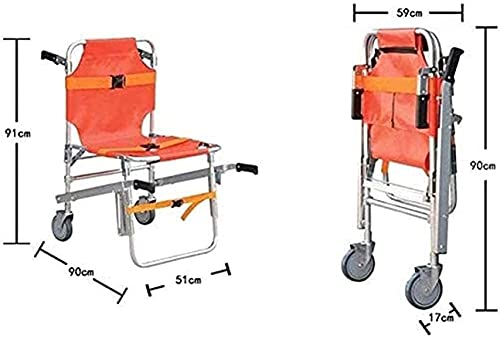 LLLZM Plegable para Subir Escaleras Silla De Ruedas,Portátil De ​Silla Elevadora para Escaleras,Silla de Escalera de aleación de Aluminio, para Ancianos o discapacitados