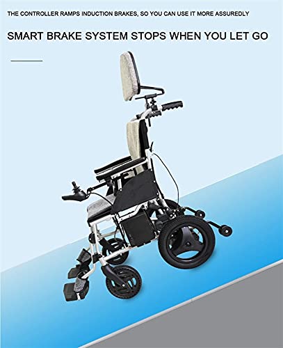 LLSS Scooter eléctrico para Adultos con Silla de Ruedas para discapacitados, Motor de Alta Potencia de 500 W Que Puede equiparse con baterías de Litio duales