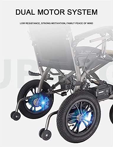 LLSS Scooter eléctrico para Adultos con Silla de Ruedas para discapacitados, Motor de Alta Potencia de 500 W Que Puede equiparse con baterías de Litio duales