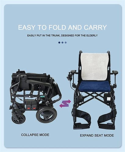 LLSS Scooter eléctrico para Adultos con Silla de Ruedas para discapacitados, Motor de Alta Potencia de 500 W Que Puede equiparse con baterías de Litio duales