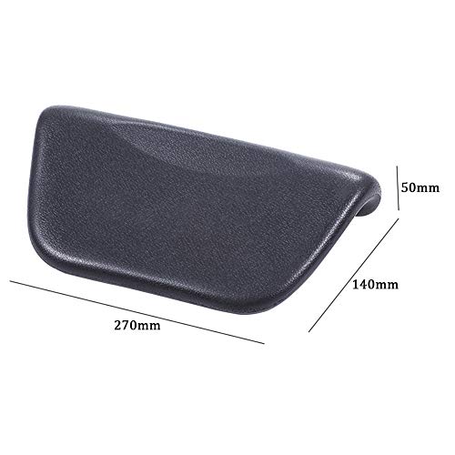 LNIM Baño Almohada Cojín Bañera SPA Cómodo Ventosa Accesorios Baño Suave Hogar Reposacabezas Ergonómico Antideslizante Cuero PU Soporte para Cuello