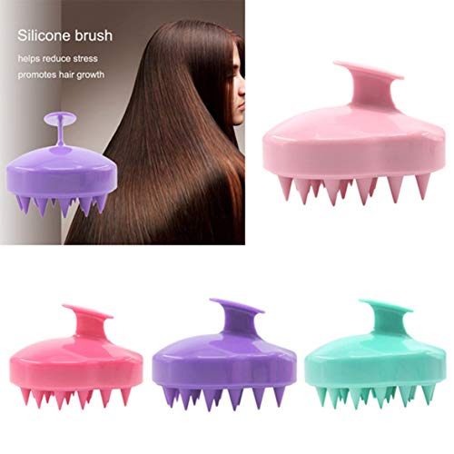Logicstring Champú Cepillo Suave Silicona Cuidado del Cuero cabelludo Cepillo Cabello Cuero cabelludo Masajeador