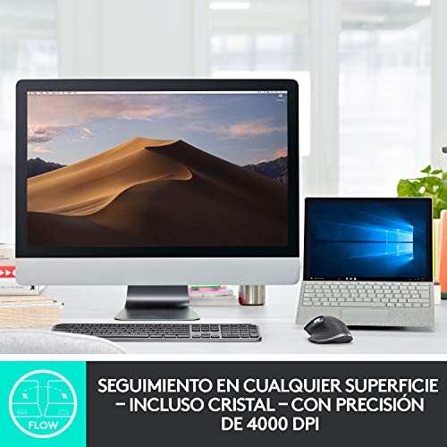 Logitech MX Keys Advanced Teclado Inalámbrico, Disposición QWERTY US Internacional, Gris