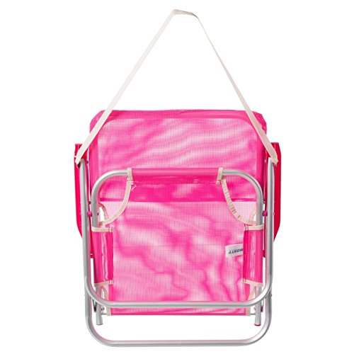 LOLAhome Silla de Playa Fija de Aluminio y Textileno (Rosa)