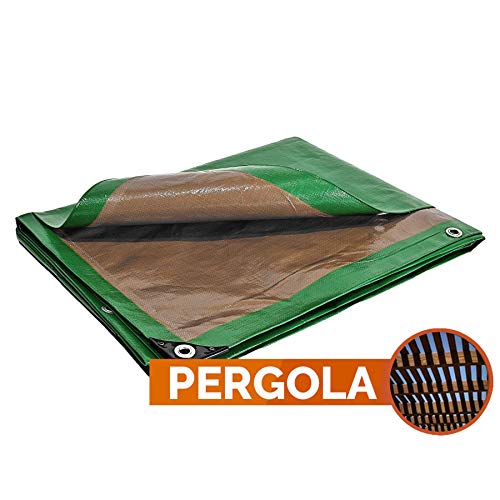 Lona de protección 3 x 5 m 250 G/m² – de plástico – exterior – impermeable, de techado, de construcción
