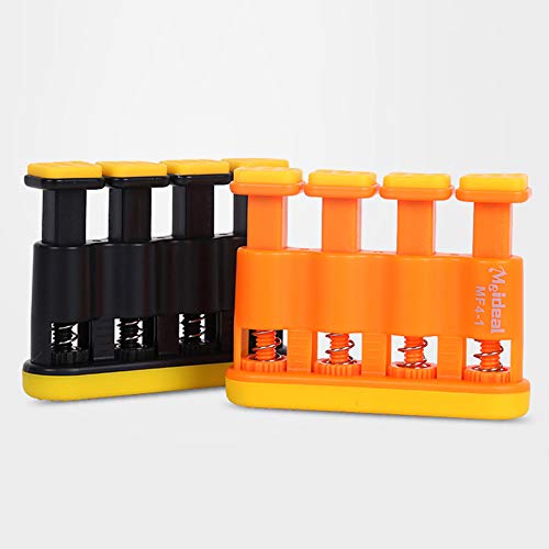 longyitrade Ejercitador de dedo Entrenador de dedos Mejore la flexibilidad y la fuerza de sus dedos para guitarra Bajo Ukulele Piano Negro Adulto