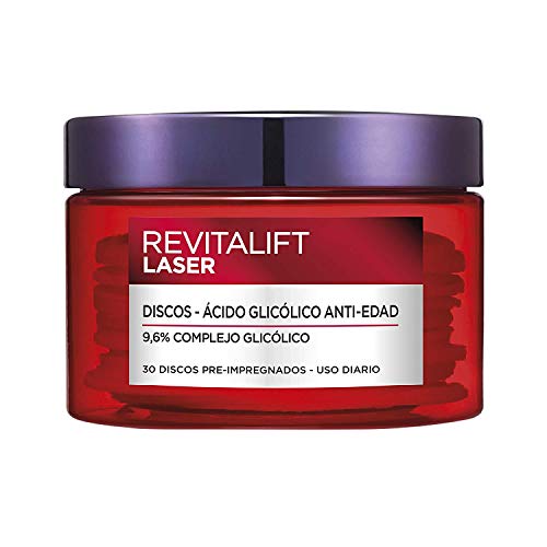 L'Oréal Paris Revitalift Láser Peeling Anti-manchas en Discos con Ácido Glicólico, 30 Discos