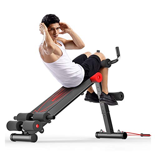 Los crujidos aparatos de ejercicios abdominales en posición supina 2 en 1 tablero plegable en posición supina abdominal Ecercise Siéntese Banco Pesos aparatos de ejercicios de gimnasia Bandas elástica