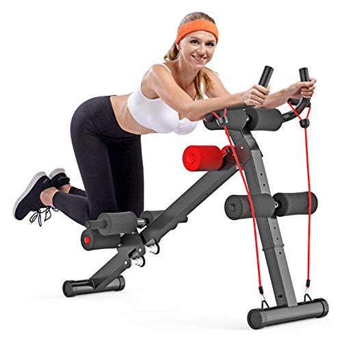 Los crujidos aparatos de ejercicios abdominales en posición supina 2 en 1 tablero plegable en posición supina abdominal Ecercise Siéntese Banco Pesos aparatos de ejercicios de gimnasia Bandas elástica