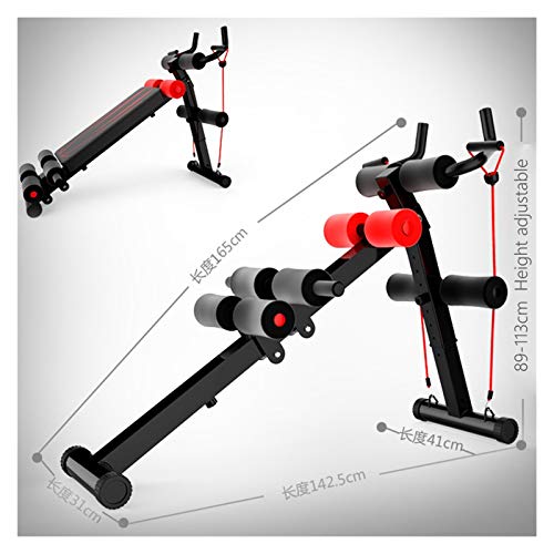 Los crujidos aparatos de ejercicios abdominales en posición supina 2 en 1 tablero plegable en posición supina abdominal Ecercise Siéntese Banco Pesos aparatos de ejercicios de gimnasia Bandas elástica