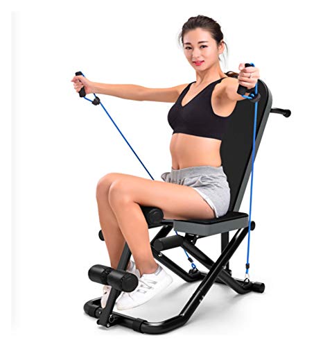 Los crujidos aparatos de ejercicios abdominales en posición supina Ejercicio bordo supina Banco Multifuncional bordo mancuerna invertida máquina de aparatos de ejercicios abdominales ( Color : White )