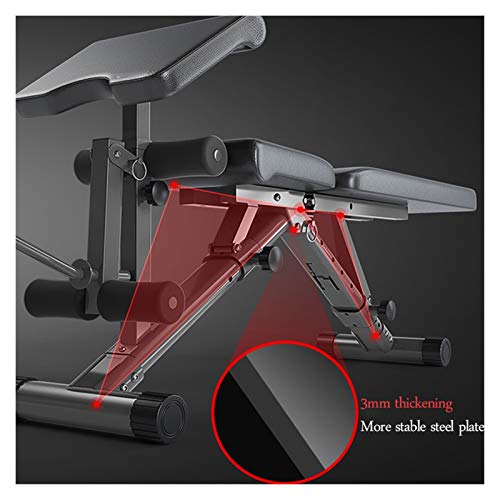 Los crujidos aparatos de ejercicios abdominales en posición supina Presidente de fitness multifuncional Abdominales aparatos de ejercicios supino Junta abdominal Músculos Press de banca con mancuernas