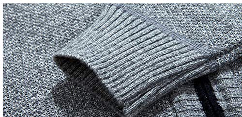 Los hombres Suéteres abrigo Primavera Otoño Cálido Lana De Cachemira Cremallera Pullover De Lana Cardigan Suéteres De Hombre Casual Prendas De Punto Más