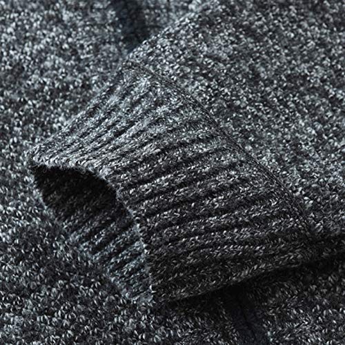 Los hombres Suéteres Otoño Invierno Cálido Punto Cremallera Suéter Chaquetas Cardigan Abrigos Masculino Ropa Casual Prendas de Punto Más el Tamaño Casual Capa