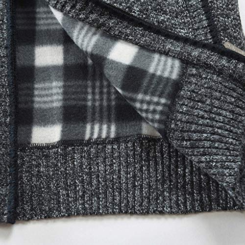 Los hombres Suéteres Otoño Invierno Cálido Punto Cremallera Suéter Chaquetas Cardigan Abrigos Masculino Ropa Casual Prendas de Punto Más el Tamaño Casual Capa