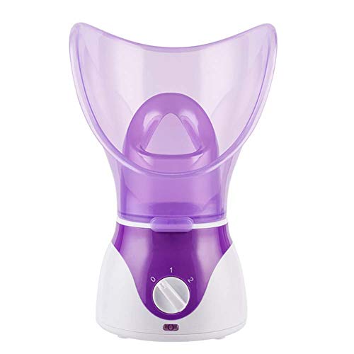 LQH -Vaporizador Facial, Vaporizador Facial Nano Iónico Atomizador Humidificador Humectante Humidificador De Niebla Caliente Inhalador De Sauna para Limpieza Profunda,Púrpura