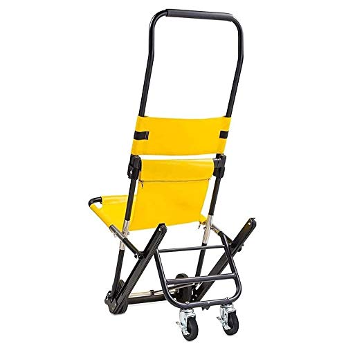 LRX Camillas portátiles Silla de evacuación de Protable con Tapa y Soporte, Ambulancia Bombero Aluminio de Peso Ligero Silla salvaescaleras