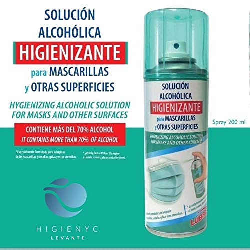 LUBREX Solución alcohólica higienizante para mascarillas