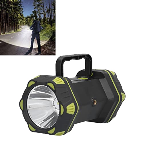 Luces de Emergencia, Linterna de Mano de Alta Definición Portátil Recargable a Prueba de Agua para Caza Al Aire Libre para Acampar Al Aire Libre para Uso Doméstico