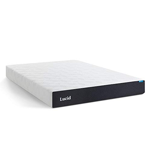 LUCID Colchón viscoelástico de 20 centímetros-Sensación Suave-Funda Transpirable, Espuma de Memoria, Gel, Partículas Hipoalergénicas de Carbón de Bambú, 150 x 190 cm