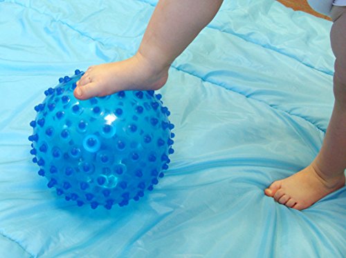 Ludi – Pelota sensorial transparente azul Talla:Norme