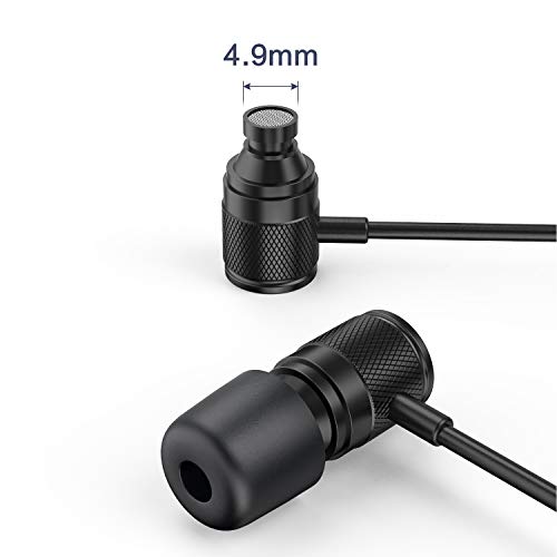 LUDOS COMFY Almohadillas de Espuma Viscoelástica para Auriculares, 12 Almohadillas de Nueva Generación, Lavables, Duraderas y muy Resistentes, 4,9 mm