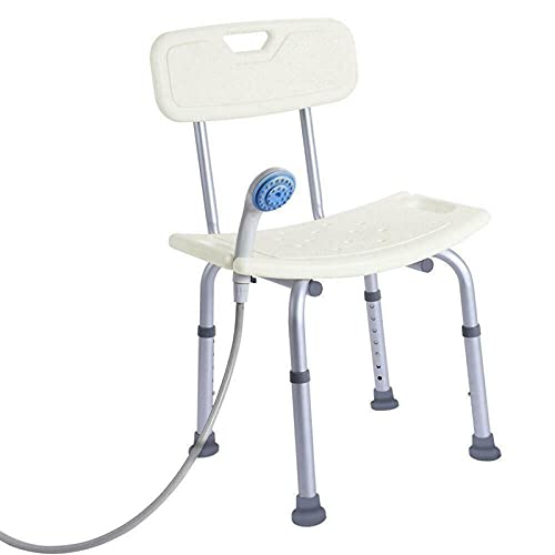 LUHUANONG Silla de Baño Antideslizante Silla de Ducha Altura Ajustable Altura Anciana Bañera de Baño Silla de Ducha Silla de Banco Asiento Asiento Ayuda Baño Taburetones de Ducha (Color : Type 3)