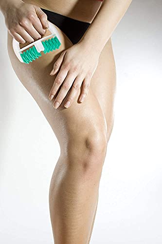 Lunata Rodillo de Masaje anticelulítico, Cepillo de Masaje contra la Piel de Naranja, dispositivo de masaje contra la Celulitis, Verde
