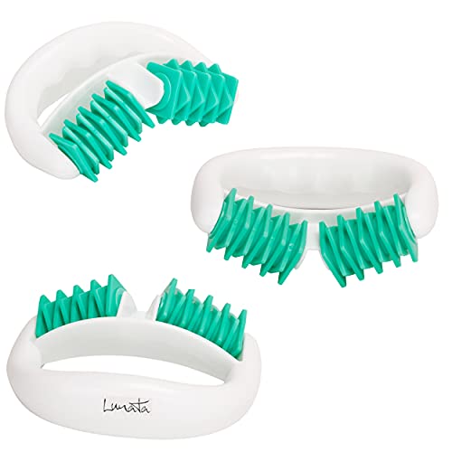 Lunata Rodillo de Masaje anticelulítico, Cepillo de Masaje contra la Piel de Naranja, dispositivo de masaje contra la Celulitis, Verde