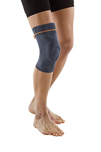 Luxor Rodillera de espuma de silicona | Talla S | Vendaje de compresión de la rodilla | Reversible | Unisex