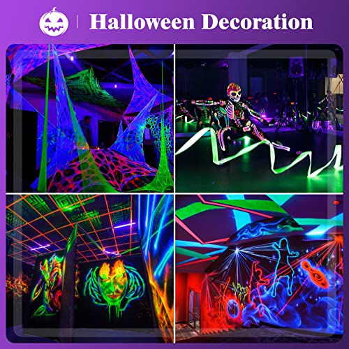 Luz Negra Ultravioleta 9W, Ankrs E27 Bombillas Ultravioleta con Efecto Fluorescente, UV Bombilla Luz Negra, Lamparas Ultravioleta para Pintura Fluorescente, Halloween Navidad Fiesta Discoteca（1 Pack）