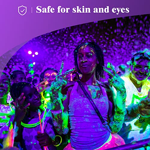 Luz Negra Ultravioleta 9W, Ankrs E27 Bombillas Ultravioleta con Efecto Fluorescente, UV Bombilla Luz Negra, Lamparas Ultravioleta para Pintura Fluorescente, Halloween Navidad Fiesta Discoteca（1 Pack）