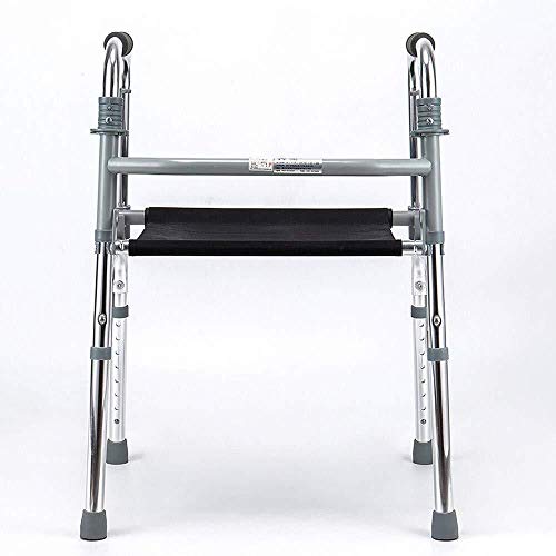 LXDDJZXQ Andador para Ancianos Walker, Andador Plegable for Personas Mayores con Ruedas Delanteras con Asiento y Ruedas Ligero Rango de Altura Plegable 74-92 cm for Ancianos discapacitados o heridos