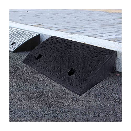 LXSEHN Rampa de Acera, 7 Cm Alto Portátiles Rampas Plástico De Bordillo, Antideslizantes Negro Puerta Umbral Bordillo Antideslizante, para Sillas de Ruedas Camiones Bicicletas Coches Motos