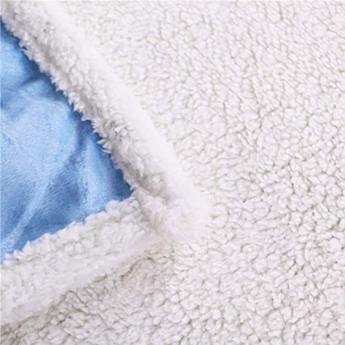 LYDXD Doce Constelaciones Sherpa Throw Blanket Galaxy Stars Colcha Scorpius Leo Blue Felpa Sofá Manta 100x150cm